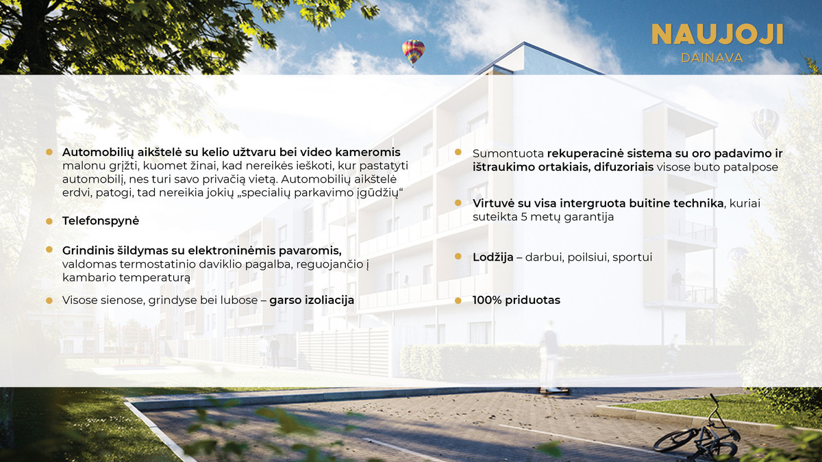 Parduodamas butas Kaune, 48 kv.m ploto