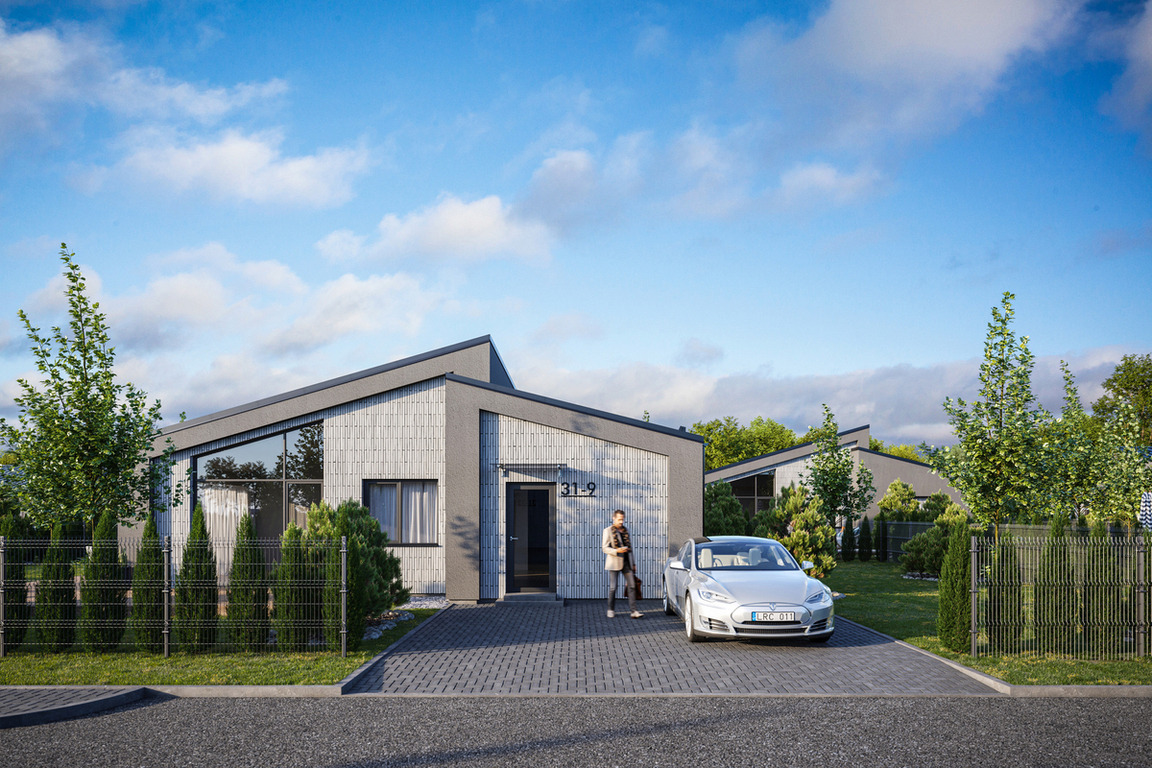 Parduodamas namas Bajorų k., 93 kv.m ploto, 1 aukštai