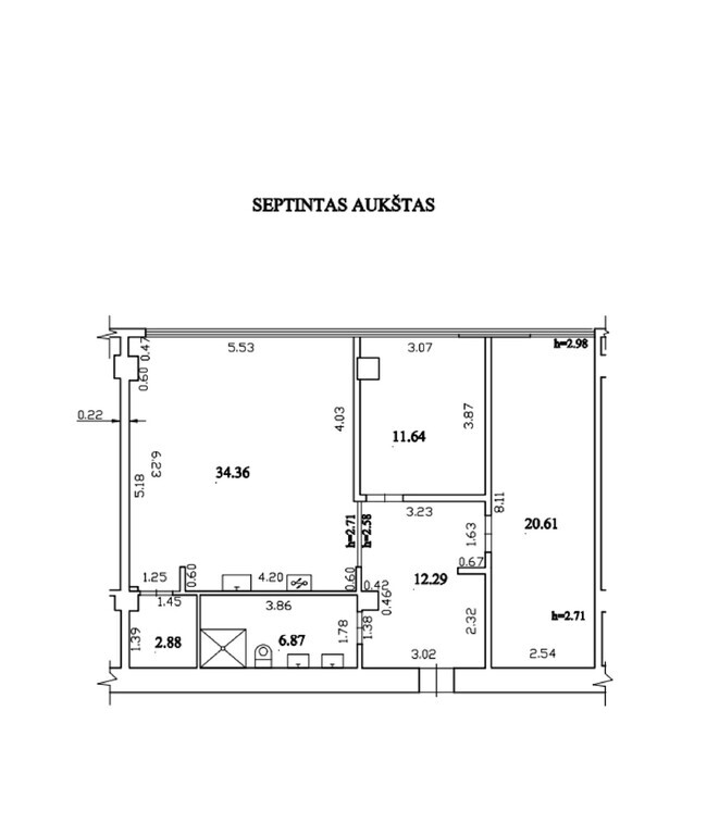 Parduodamas butas Varnių g., Vilijampolėje, Kaune, 89.77 kv.m ploto