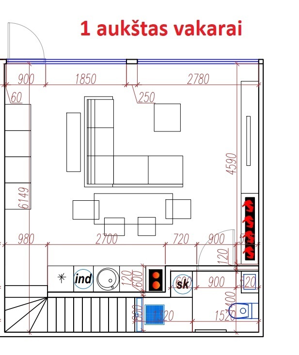 Parduodamas butas S. Daukanto g., , Palangoje, 70 kv.m ploto