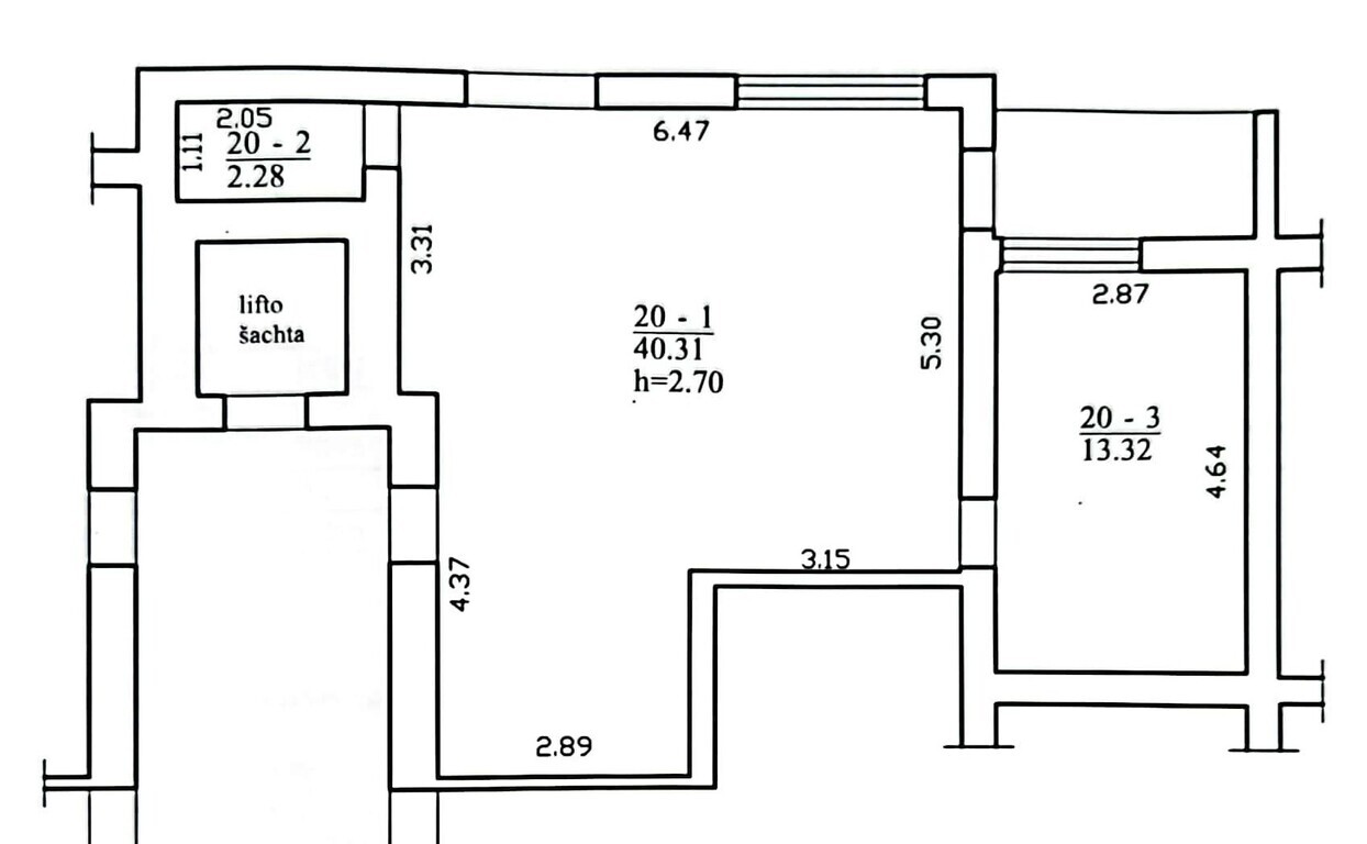 Parduodamas butas V. Krėvės pr., Dainavoje, Kaune, 56 kv.m ploto