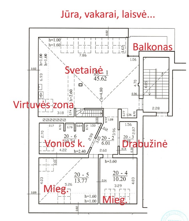 Parduodamas butas Šaulių g., , Klaipėdoje, 116.000 kv.m ploto