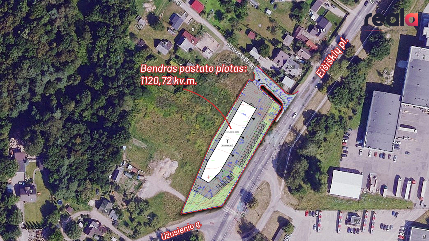 Parduodamas sklypas Eišiškių pl., Vilniuje, 38.16 a ploto