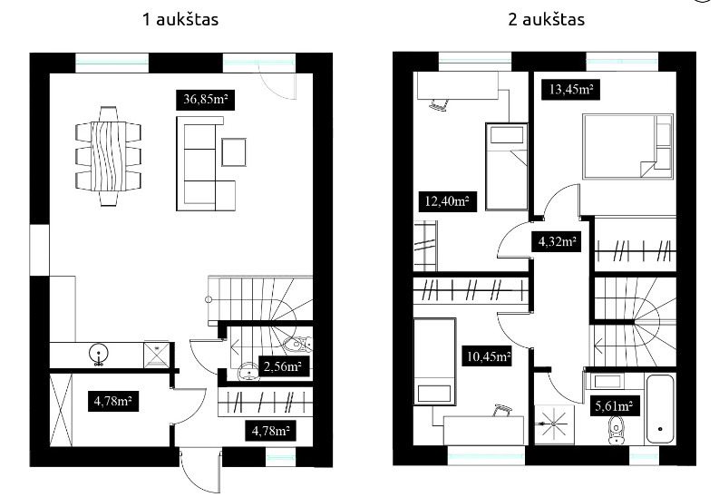 Namas Kaune prie Neries