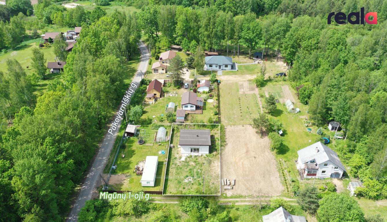 Parduodamas namas Pakovarniškių k., 70.05 kv.m ploto, 1 aukštai