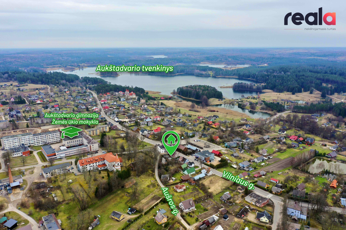 Parduodamas namas Vilniaus g., Aukštadvario mstl., 86.89 kv.m ploto