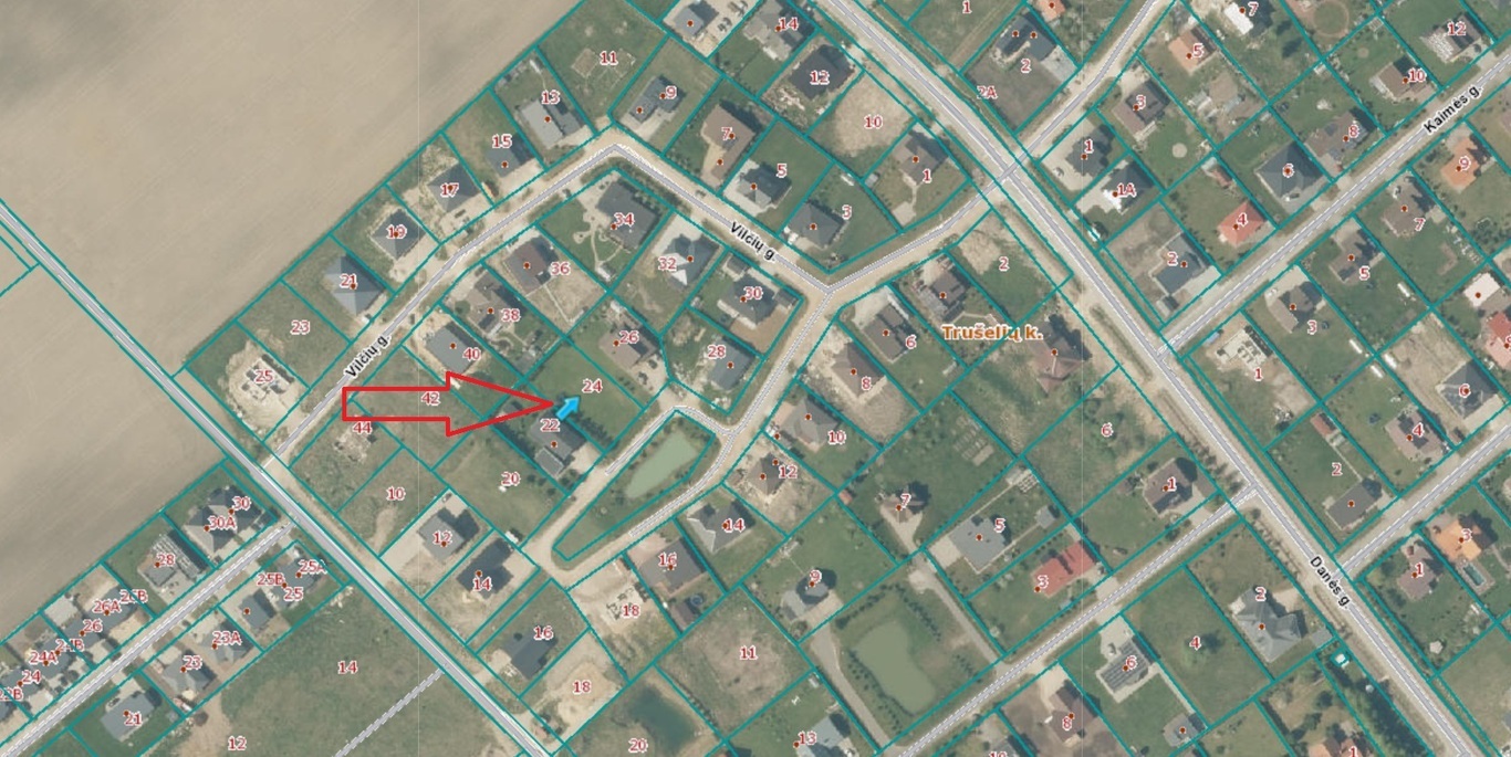 Parduodamas sklypas Vilčių g., Trušelių k., 10.71 a ploto