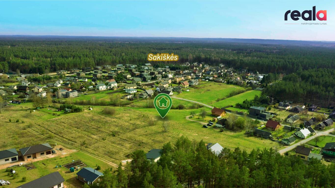 Parduodamas sklypas Sakiškių k., 15.09 a ploto