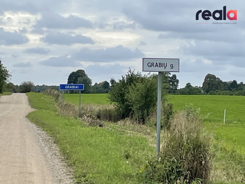 Parduodamas komercinis žemės sklypas Grabių k., 100 a ploto, šalia Klaipėdos-Palangos kelio, su nuovaža