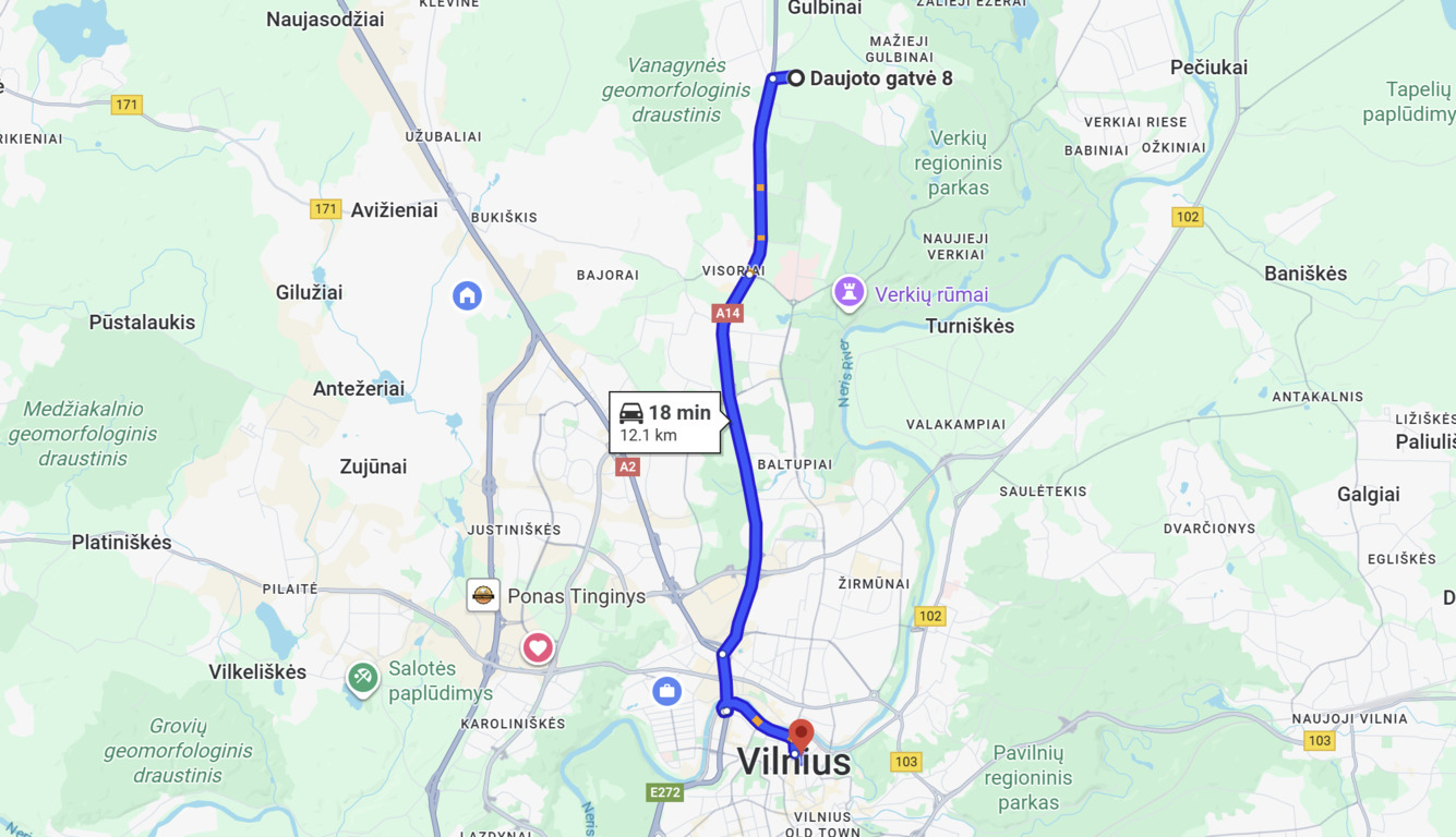 Parduodamas butas Daujoto g., Santariškėse, Vilniuje, 54.94 kv.m ploto-image-270590807