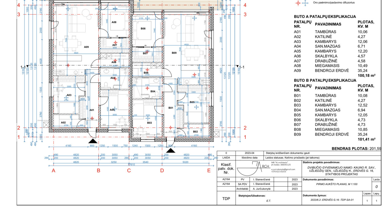 Parduodamas namas Erdvės g., Užliedžių k., 100 kv.m ploto