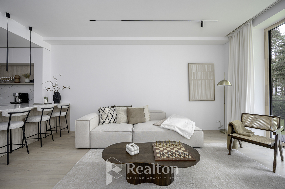 Parduodamas kokybiškai įrengtas 3 kambarių butas pušynų apsuptyje, "N41" projekte Antakalnyje!-image-273541836