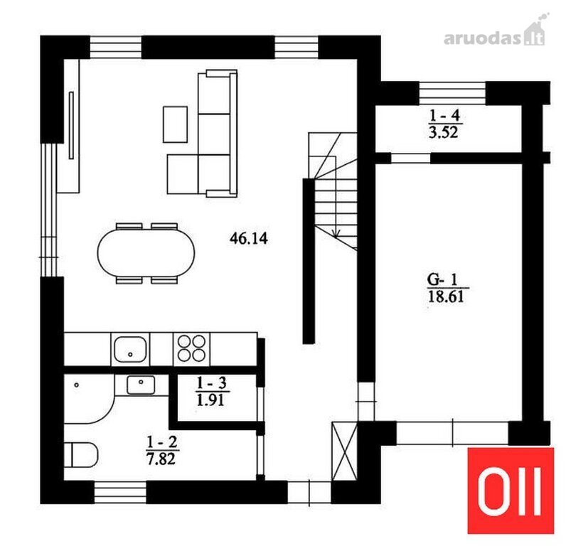 Naujas namas su garažu ant upės kranto Kaune