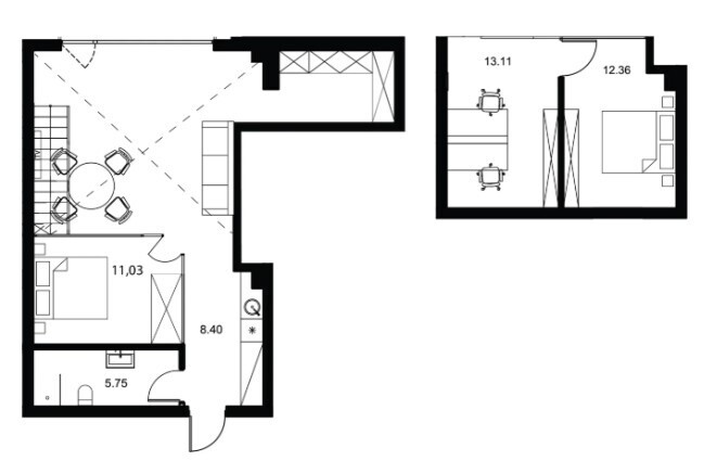 Naujas loftas Aleksote