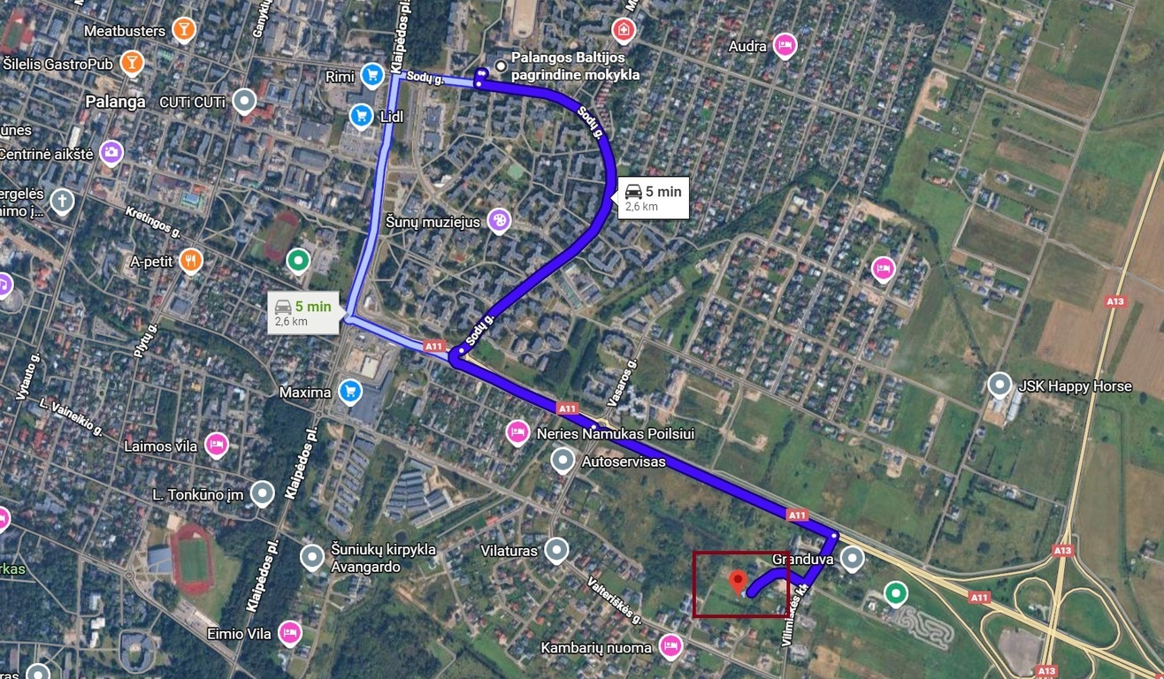 Parduodamas sklypas Ilgoji g., , Palangoje, 10 a ploto