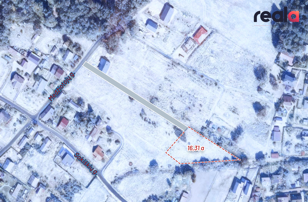 Parduodamas sklypas Sakiškių k., 16.31 a ploto