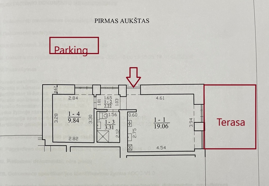 Parduodamas butas Liepų tak., , Palangoje, 33.36 kv.m ploto