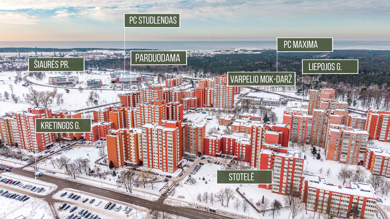 Parduodamas butas Kretingos g., Miško, Klaipėdoje, 79.23 kv.m ploto