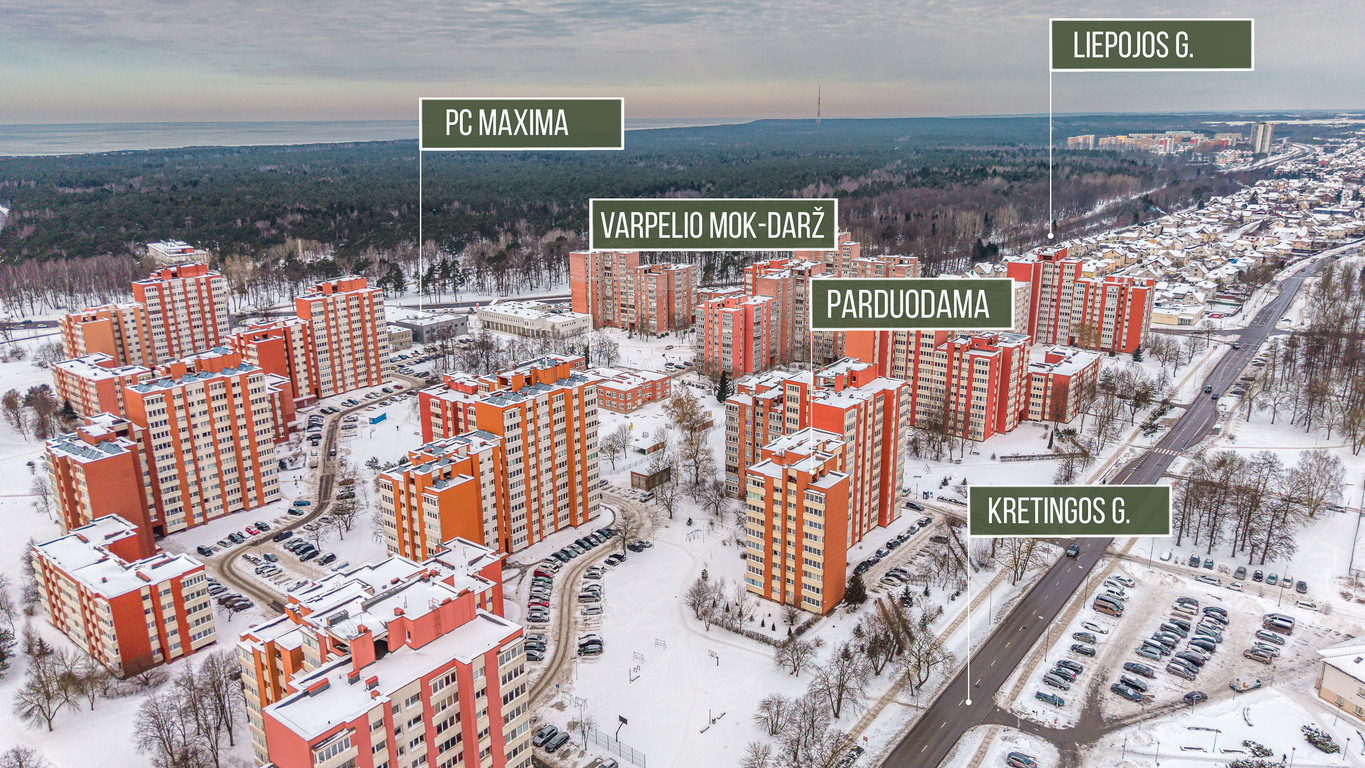 Parduodamas butas Kretingos g., Miško, Klaipėdoje, 79.23 kv.m ploto