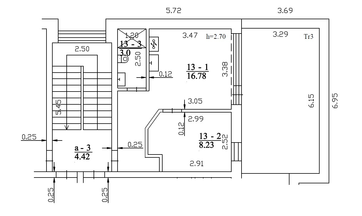 Parduodamas butas Vaivorykštės g., , Palangoje, 28.01 kv.m ploto