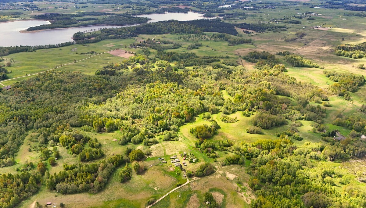 Parduodamas sklypas Janušiškių k., 580 a ploto, su mėdiniu namuku.