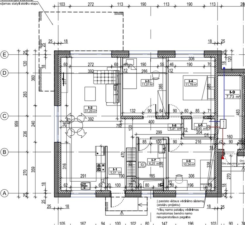 Prie Ringaudų ribos, blokuotas per sandėliuką