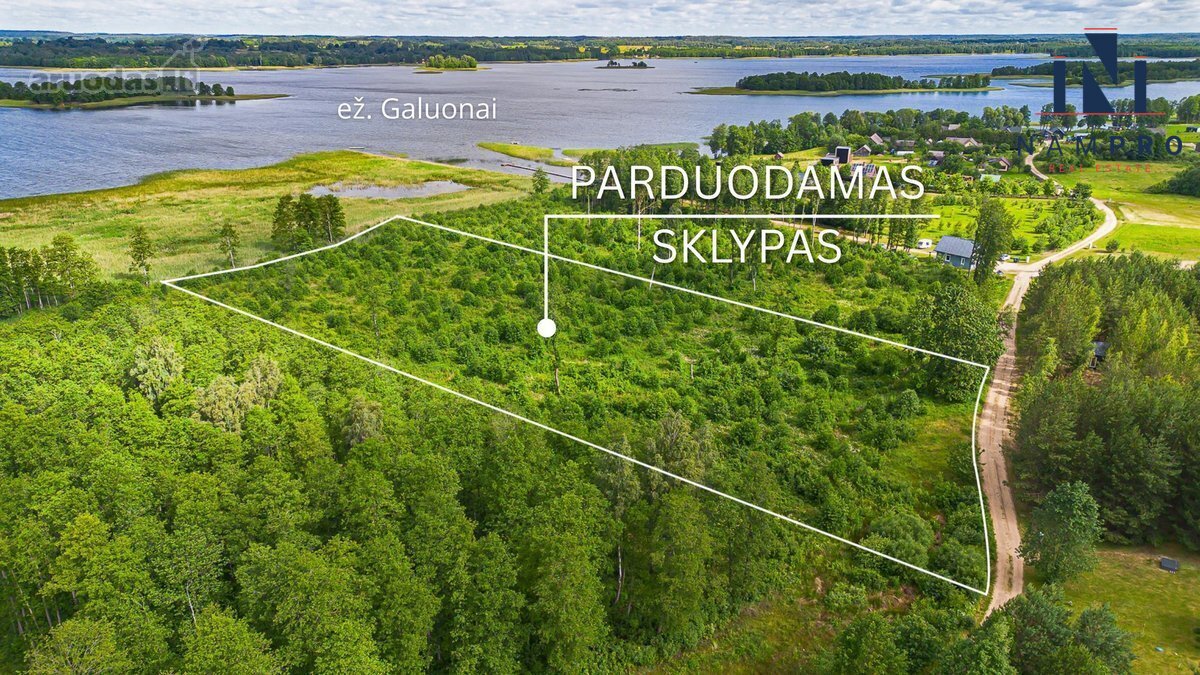 Molėtų raj., Liešiškių k., šalia Galuono ežero, parduodamas 1.632 a ploto sklypas
