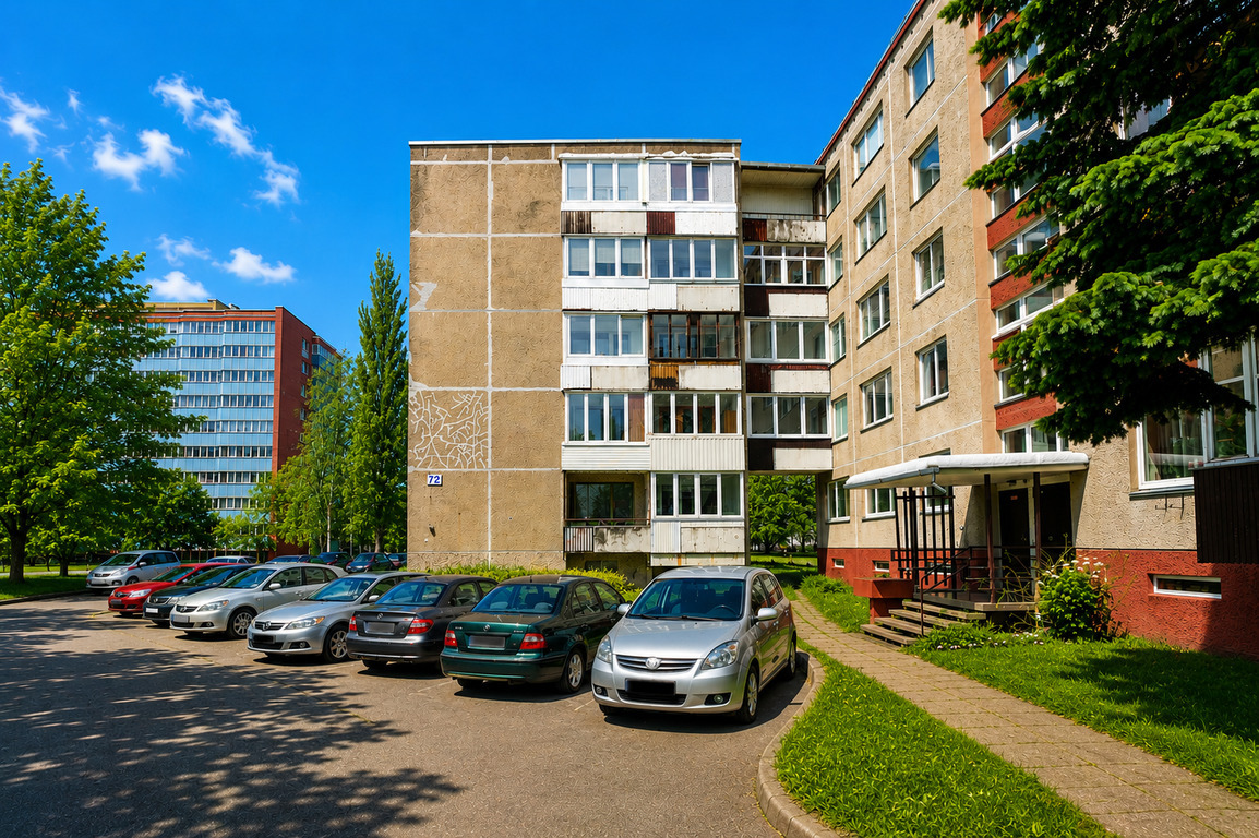 Parduodamas butas Debreceno g., Klaipėda, 62 kv.m ploto, 3 kambariai