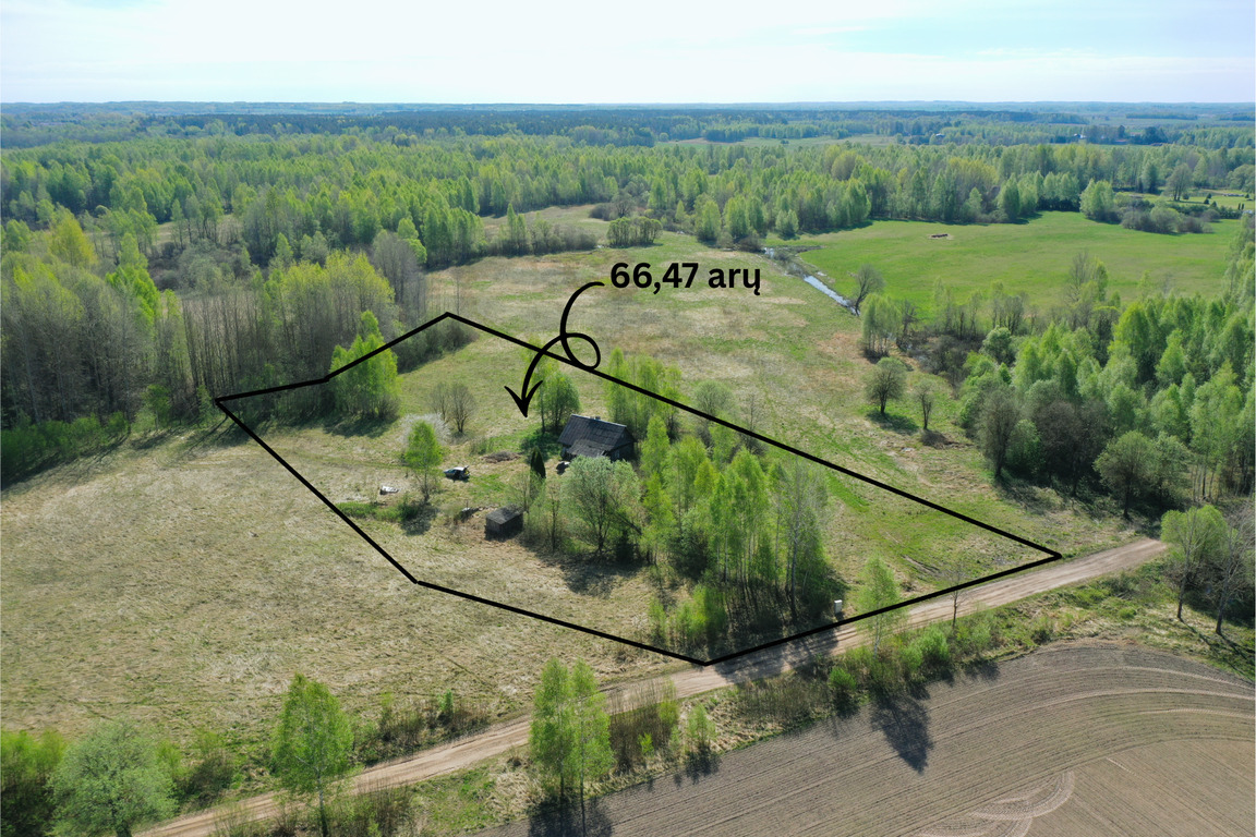 Parduodamas 66,47 arų namų valdos sklypas Širvintų rajone