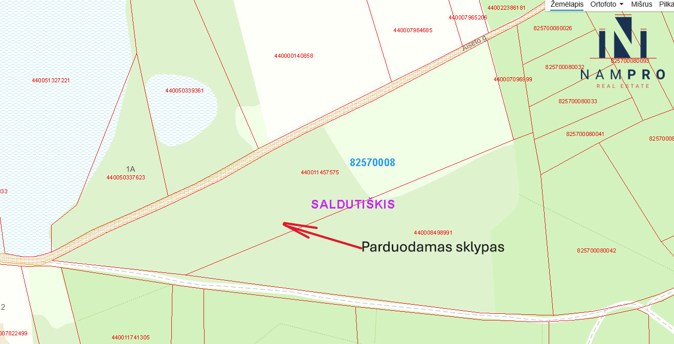 Parduodamas sklypas Gatakiemio k., Saldutiškio sen., Utenos r.