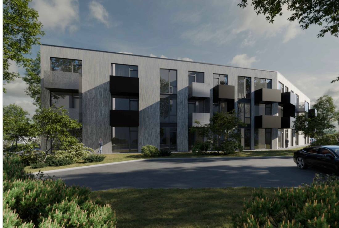 KAUNAS,PARDUODAMAS DAUGIABUČIO GYVENAMOJO NAMO PROJEKTAS , PETRAŠIŪNUOSE