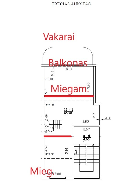 Parduodamas butas Vytauto g., , Palanga, 72.27 kv.m ploto