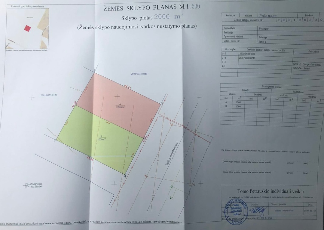 Parduodamas sklypas Ilgoji g., , Palangoje, 10 a ploto