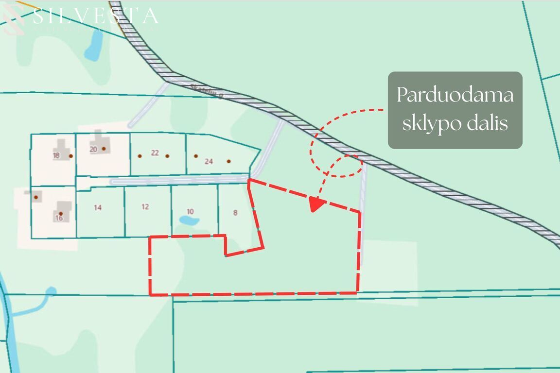 Parduodamas sklypas Skateliai, 100 a ploto