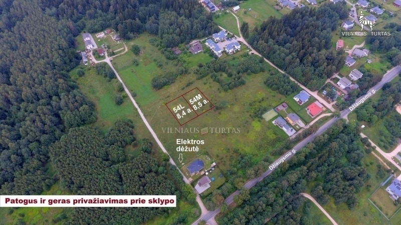 Parduodamas sklypas Džiaugsmo g., Vilnius, 8 a ploto