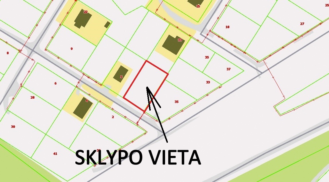 Parduodamas sklypas Naujininkuose, Vilnius, 9.32 a ploto