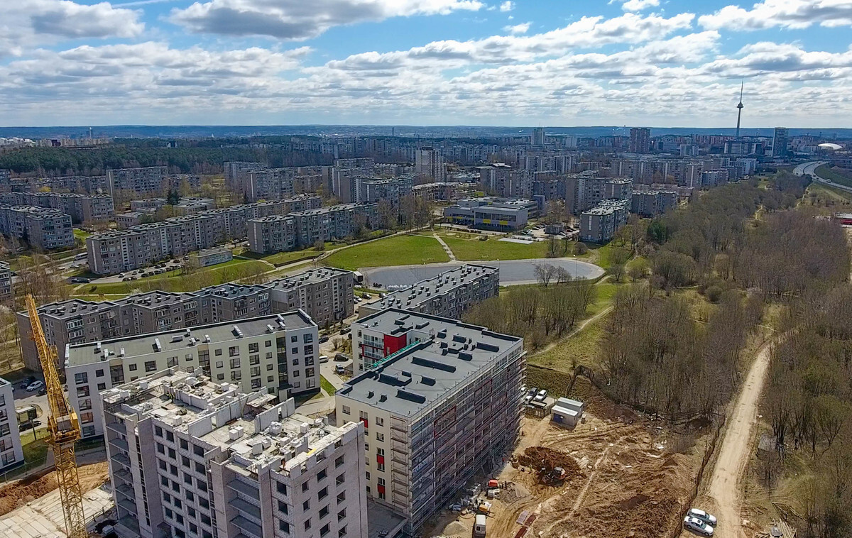 Parduodamas butas Rygos g., Vilnius, 45.41 kv.m ploto, 2 kambariai