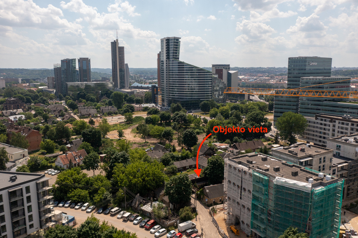 Parduodamas sklypas Krokuvos g., Šnipiškėse, Vilnius, 1.14 a ploto