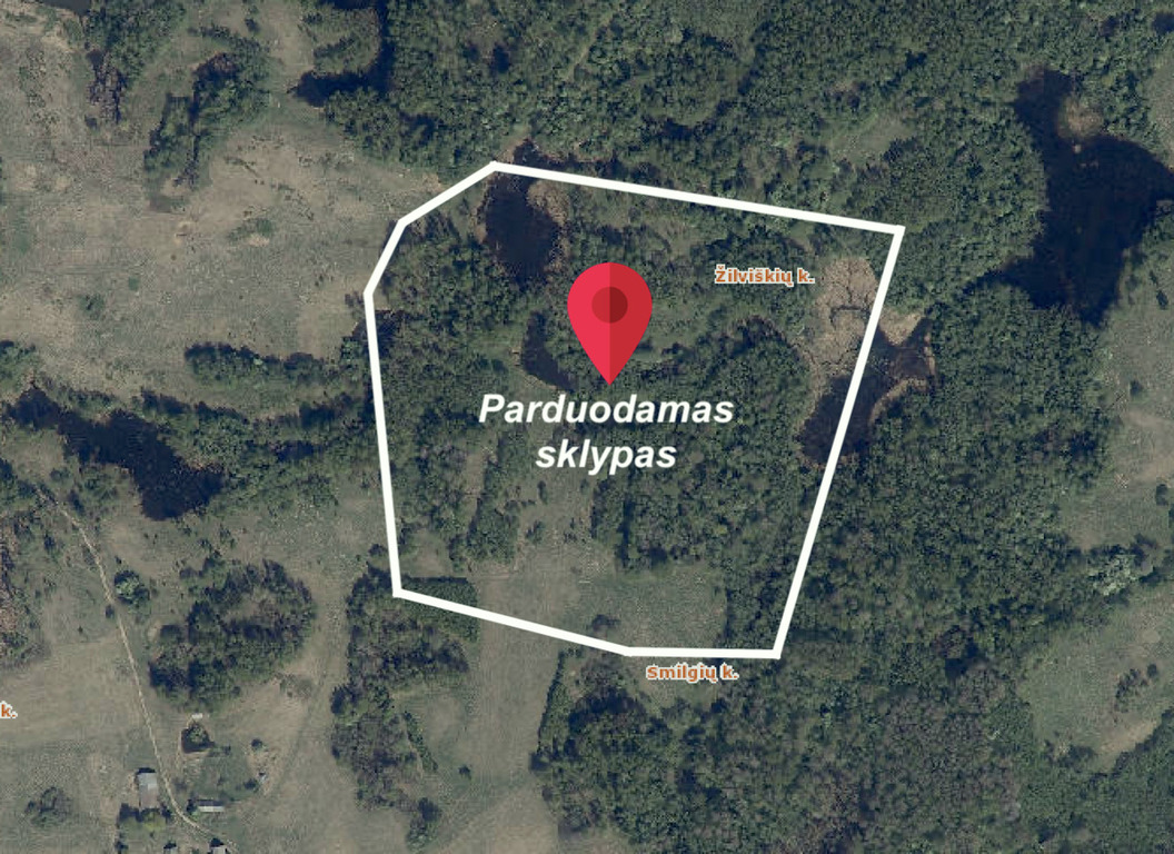 Parduodamas sklypas Žilviškės, 1079 a ploto