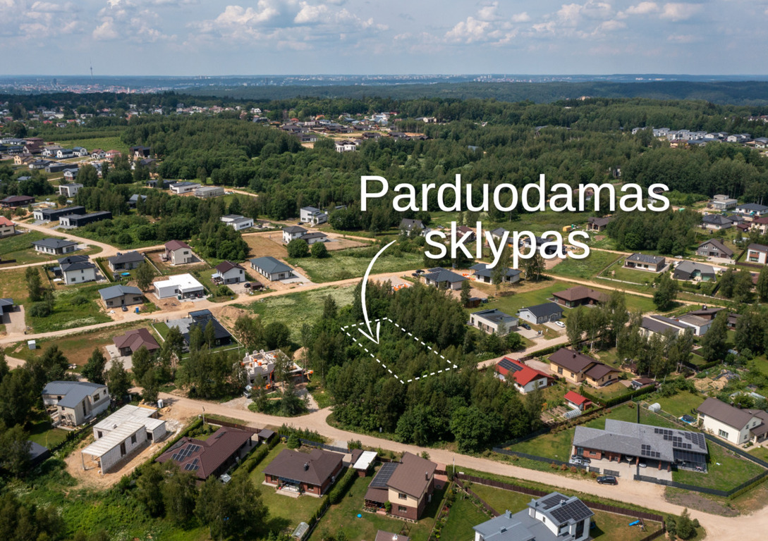 Parduodamas sklypas Samalaukės g., Pavilnyje, Vilnius, 9 a ploto