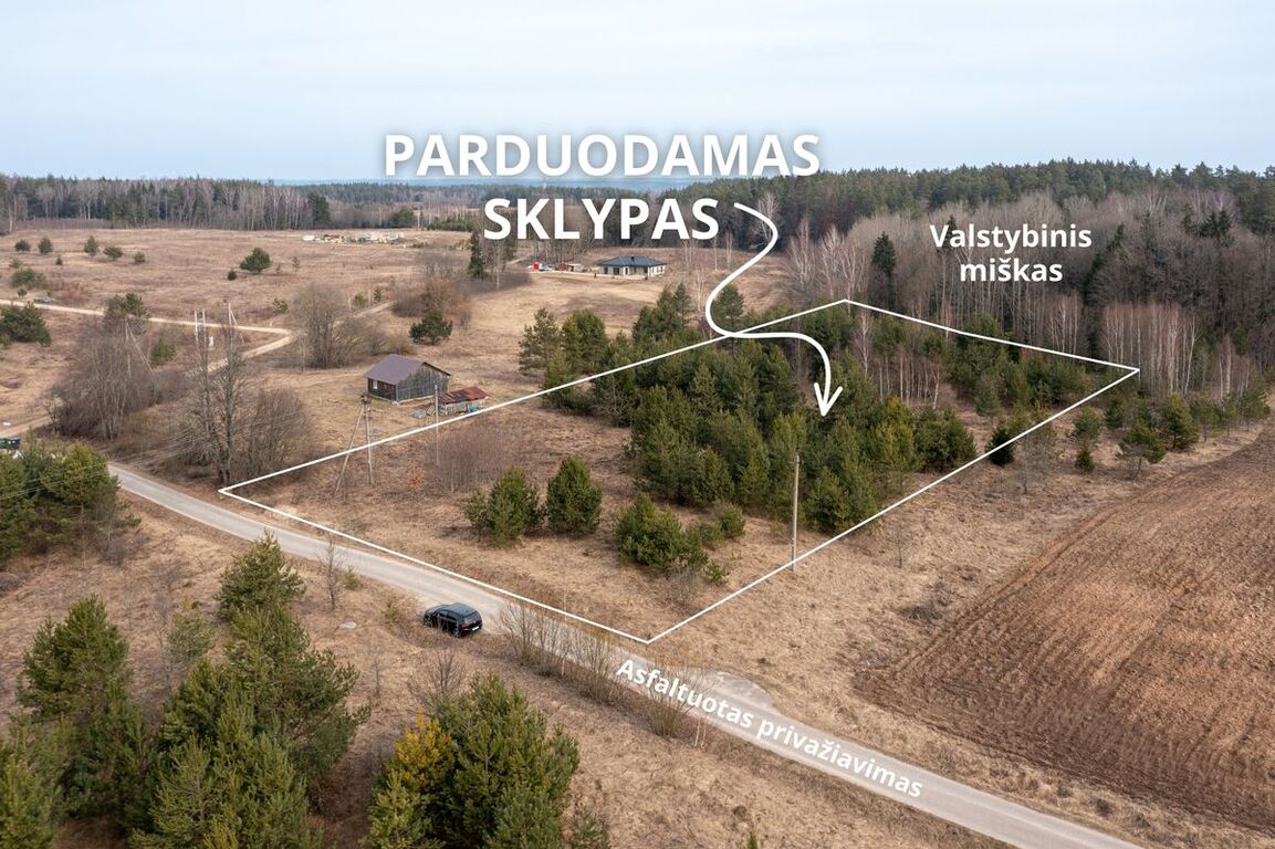 Parduodamas sklypas Raudoniškės, 80.13 a ploto
