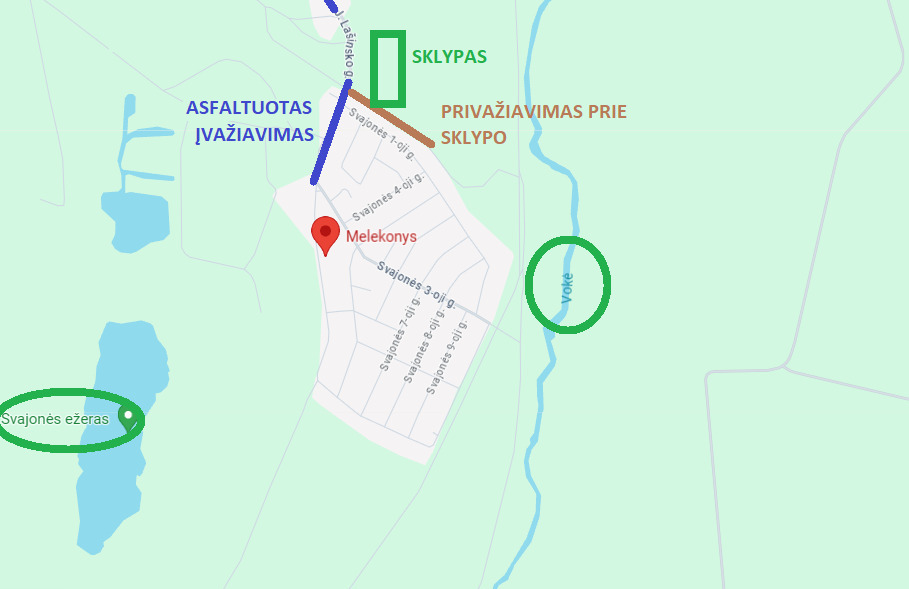 Parduodamas sklypas Melekonys, 50 a ploto