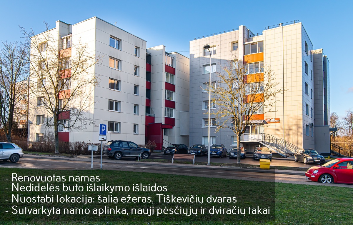 Parduodamas butas Vytauto g., Lentvaris, 49.73 kv.m ploto, 2 kambariai