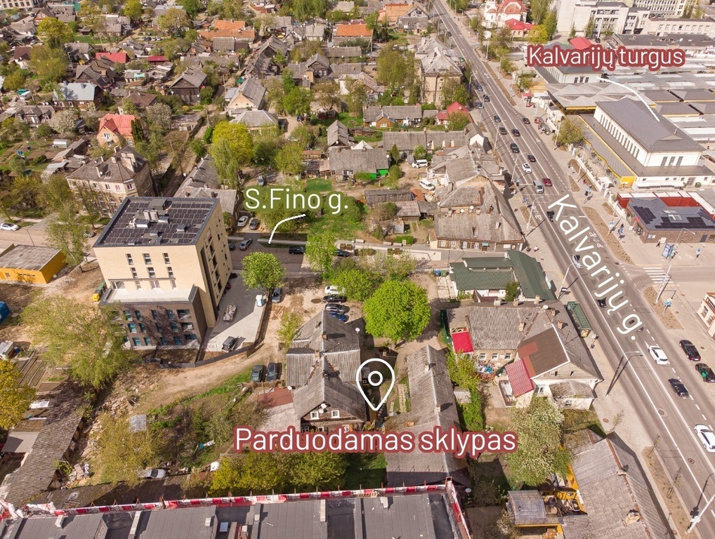 Parduodamas sklypas S. Fino g., Šnipiškėse, Vilnius, 4.32 a ploto