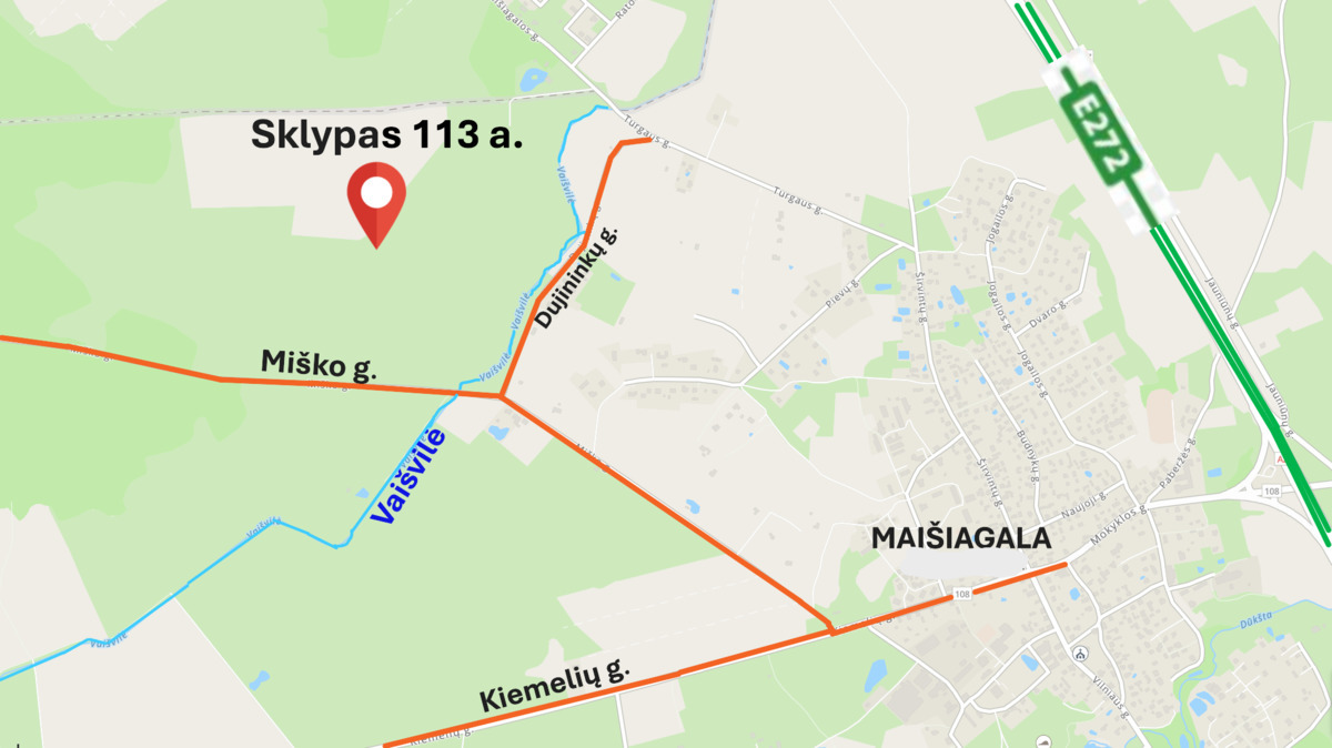 Parduodamas sklypas Maišiagala, 113 a ploto