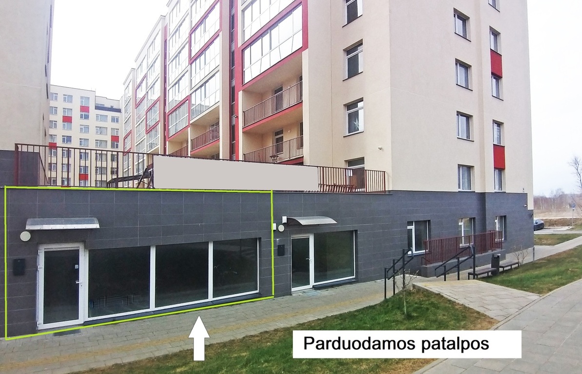 Parduodamos patalpos Rygos g., Justiniškėse, Vilnius, 239.66 kv.m ploto