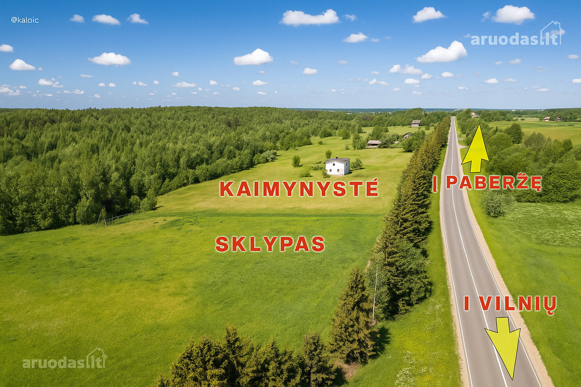 Parduodamas sklypas Paberžės g., Pikeliškės, 84.81 a ploto