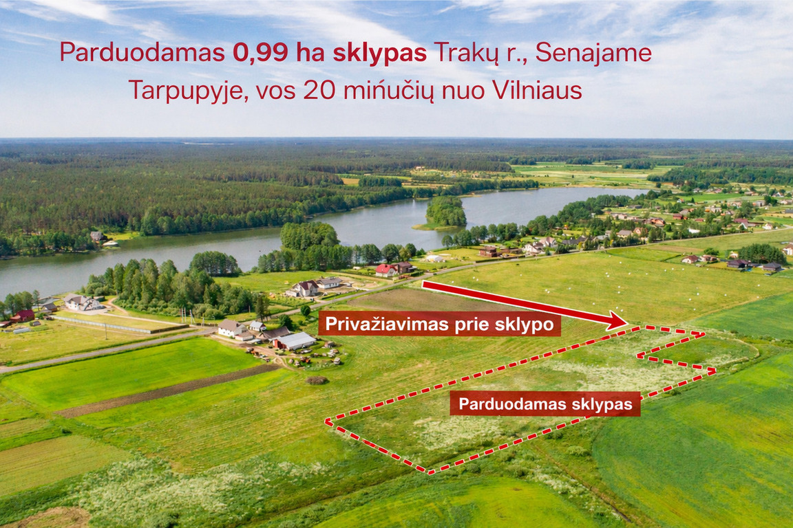 Parduodamas sklypas Senasis Tarpupis, 99 a ploto
