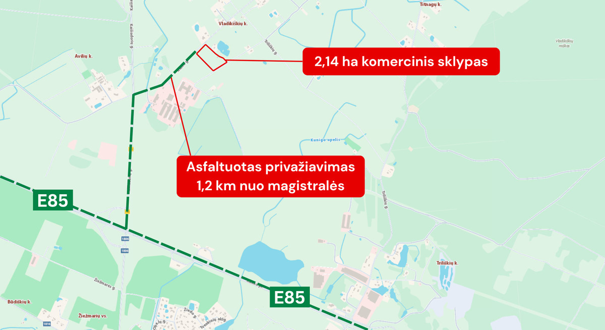 Parduodamas sklypas Kalno g., Vladikiškės, 214 a ploto