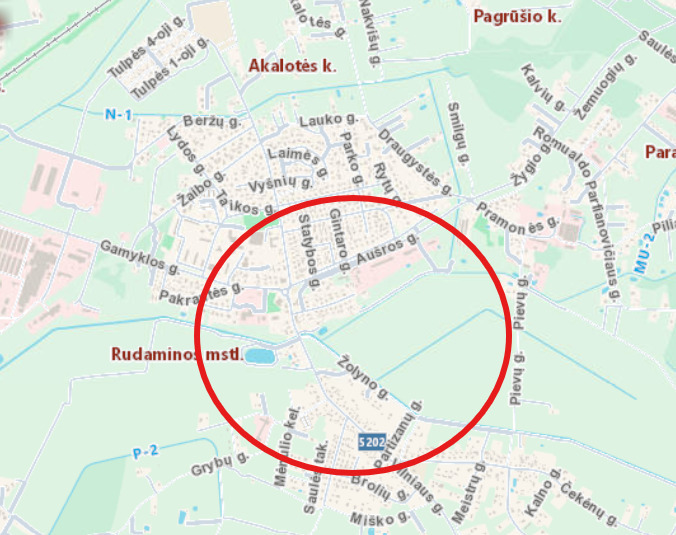 Parduodamas sklypas Žolyno g., Rudamina, 15 a ploto